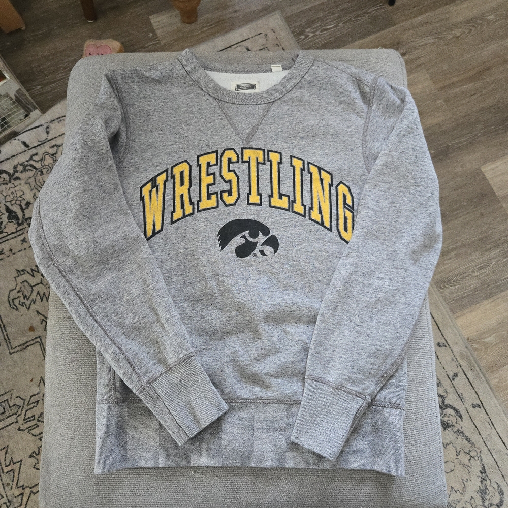 Gray Wrestling Crew Neck Sweater